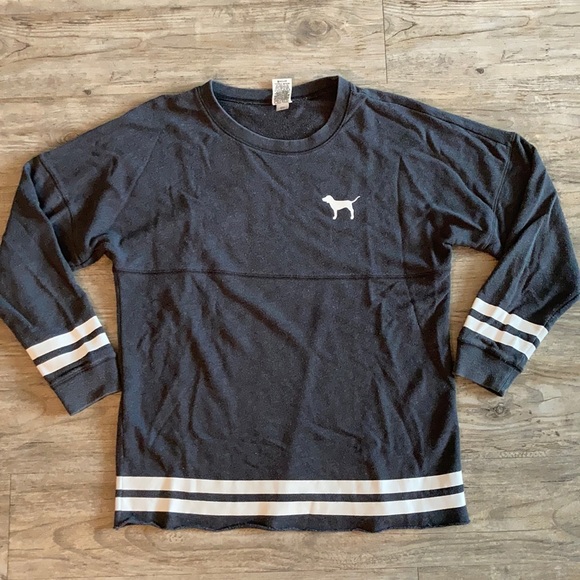 PINK Victoria's Secret Sweaters - Victoria Secret | grey longer jersey sweatshirt🤍